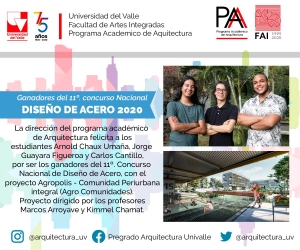 Ganadores del Concurso Nacional de Dise&ntilde;o en Acero 2020