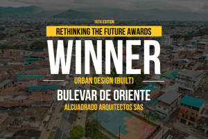 El Proyecto Bulevar de Oriente recibi&oacute; el Premio Mundial en Dise&ntilde;o Urbano Construido RTF (Rethinking The Future Awards 2024) y el Premio a Dise&ntilde;o Urbano en la&nbsp;XVIl&nbsp;Bienal Internacional Profesional de Arquitectura Costa Rica (2024).&nbsp;